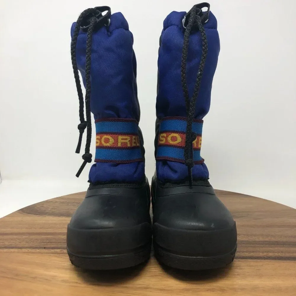 Sorel Kids Blue and Black Snow Boots